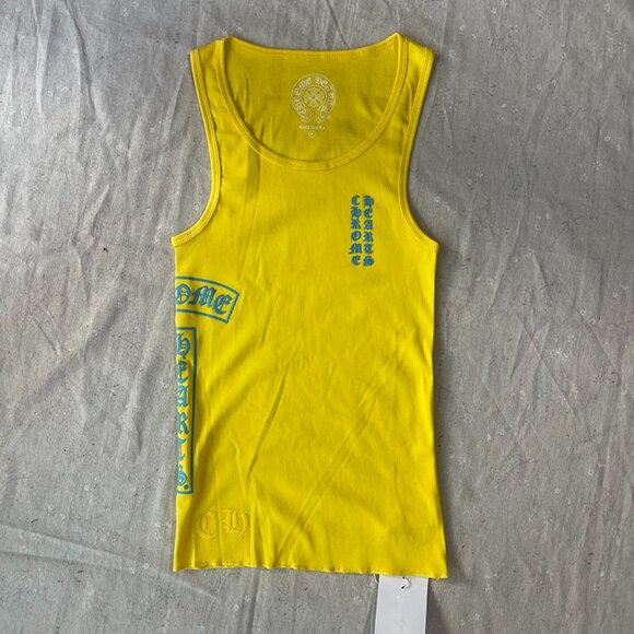 Chrome Hearts Yellow Tank Top - Picture 1 of 8